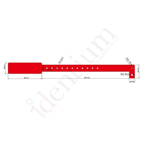 UHF PVC Tamper Proof Wristband, view 3