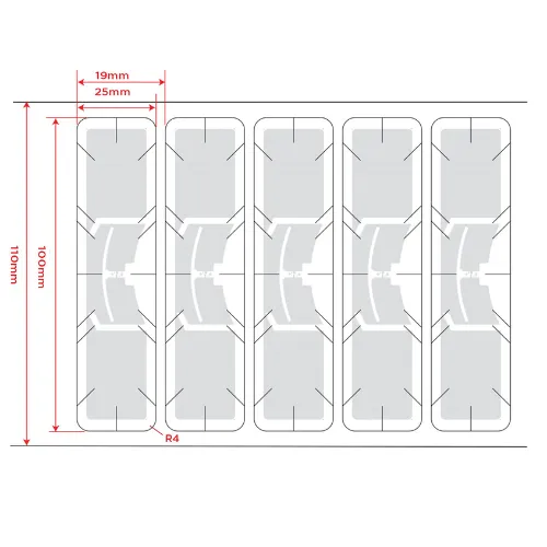 UHF Tamper Proof Windshield Label, view 3