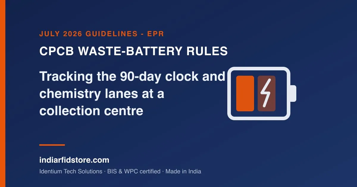 CPCB's 2026 Waste-Battery Guidelines: Tracking the 90-Day Clock at a Collection Centre