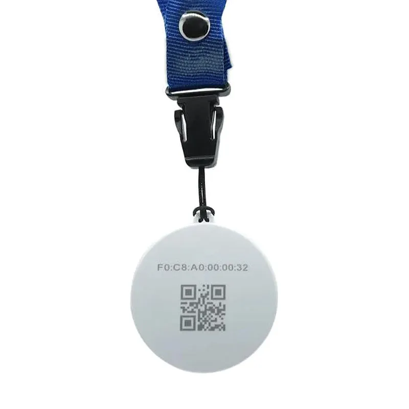 Wearable BLE Beacon ID-BLE-W16 (Lanyard Tag, Rechargeable)