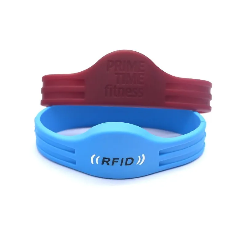 HF RFID Silicone Wristband ID-SW-HR002 (13.56 MHz, Custom Logo)
