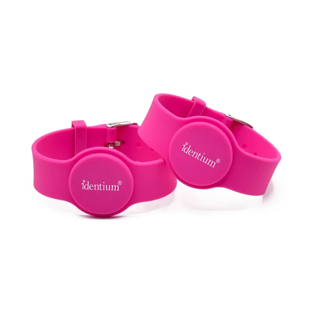 Adjustable NFC Silicone Wristband with Buckle IDTS-AWB35, view 2