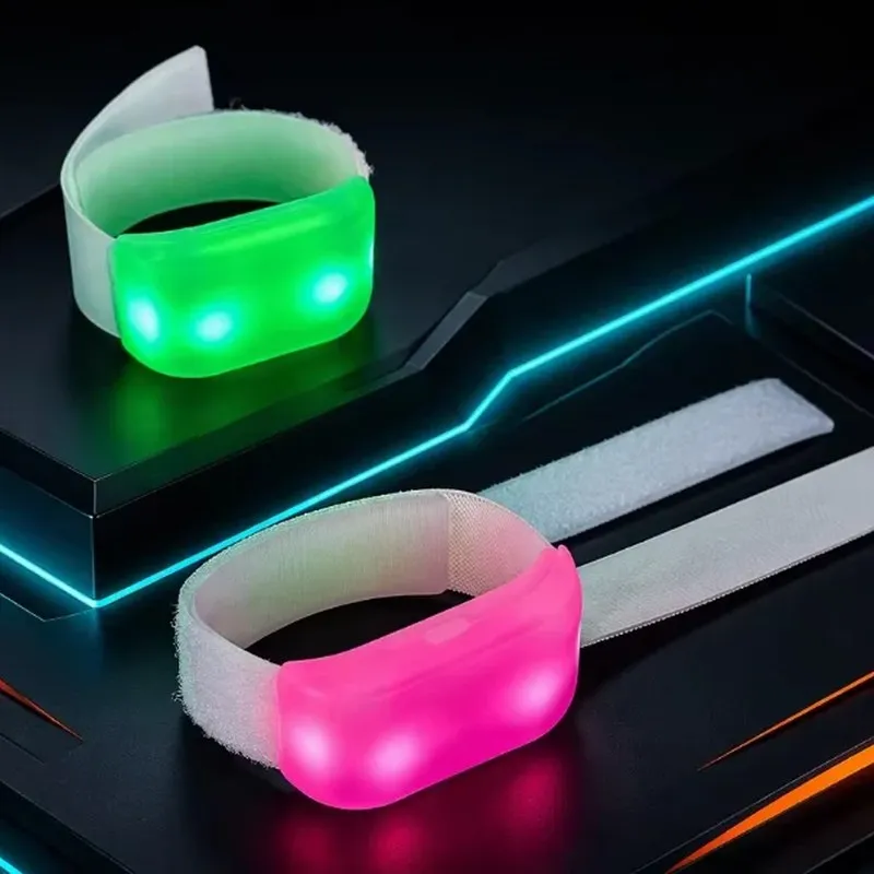 Remote-Controlled LED Wristband IDTS-LWB52 (Hook-and-Loop Strap)