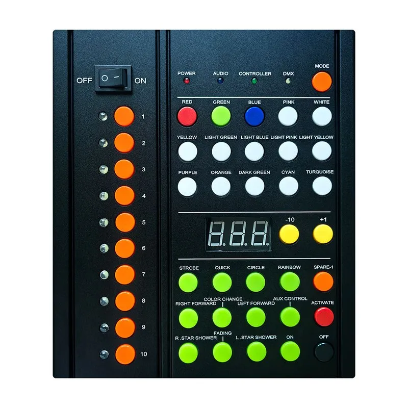 LED Wristband Remote Controller IDTS-LWC10 (10-Zone, DMX512), view 2