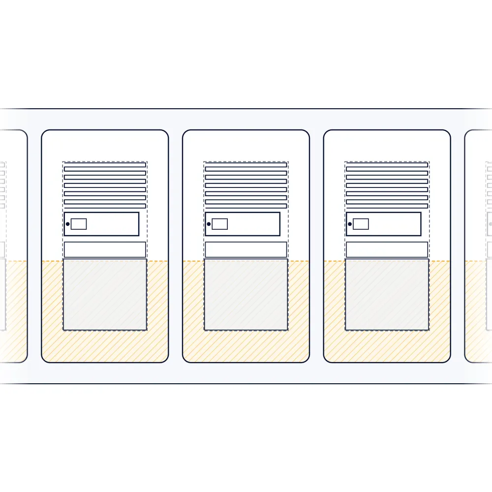 UHF RFID Medical Flag Label IDTS-MFL5530 (55 × 30 mm, UCODE 9)