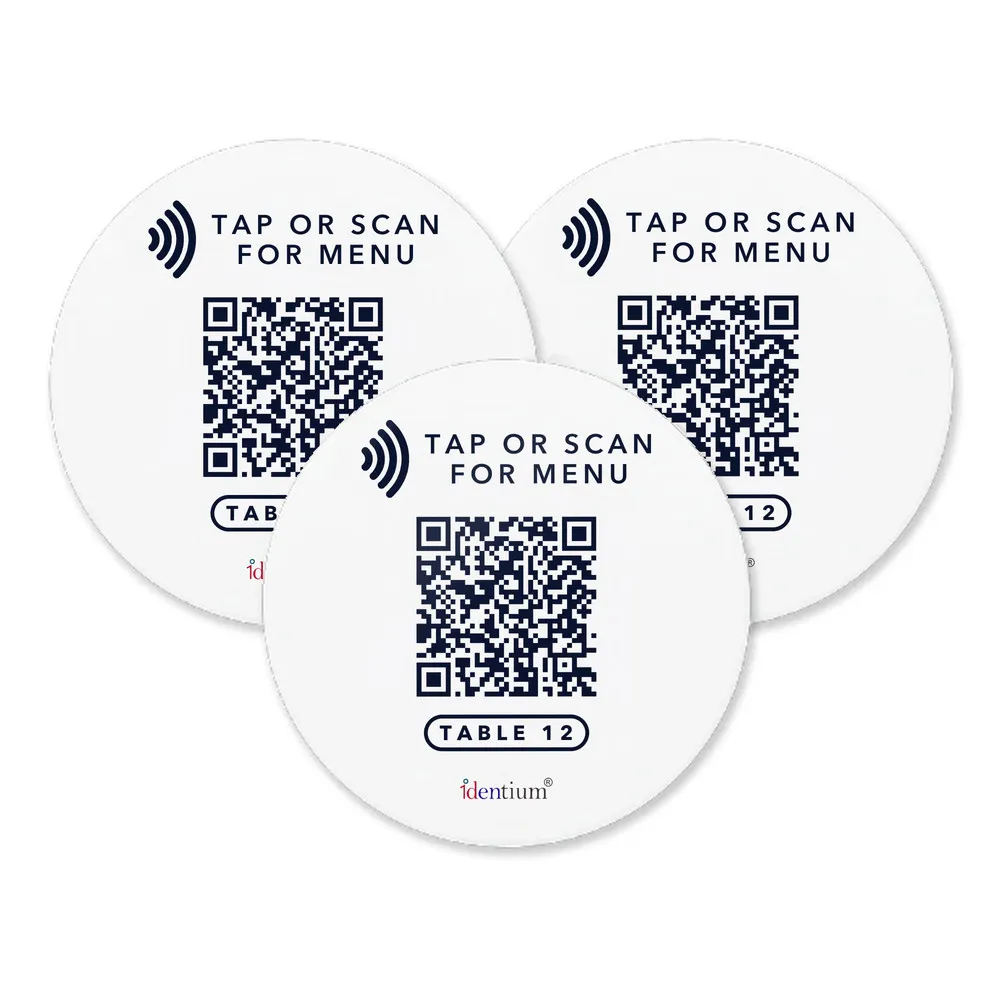NFC Epoxy Table Tag IDTS-NTT50 for Tap-or-Scan Menus (50 mm), view 3