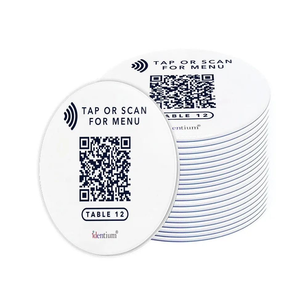 NFC Epoxy Table Tag IDTS-NTT50 for Tap-or-Scan Menus (50 mm), view 4
