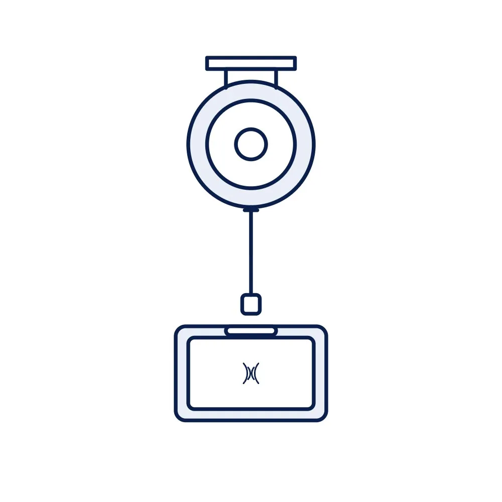 Retractable Badge Reel for RFID Access Cards