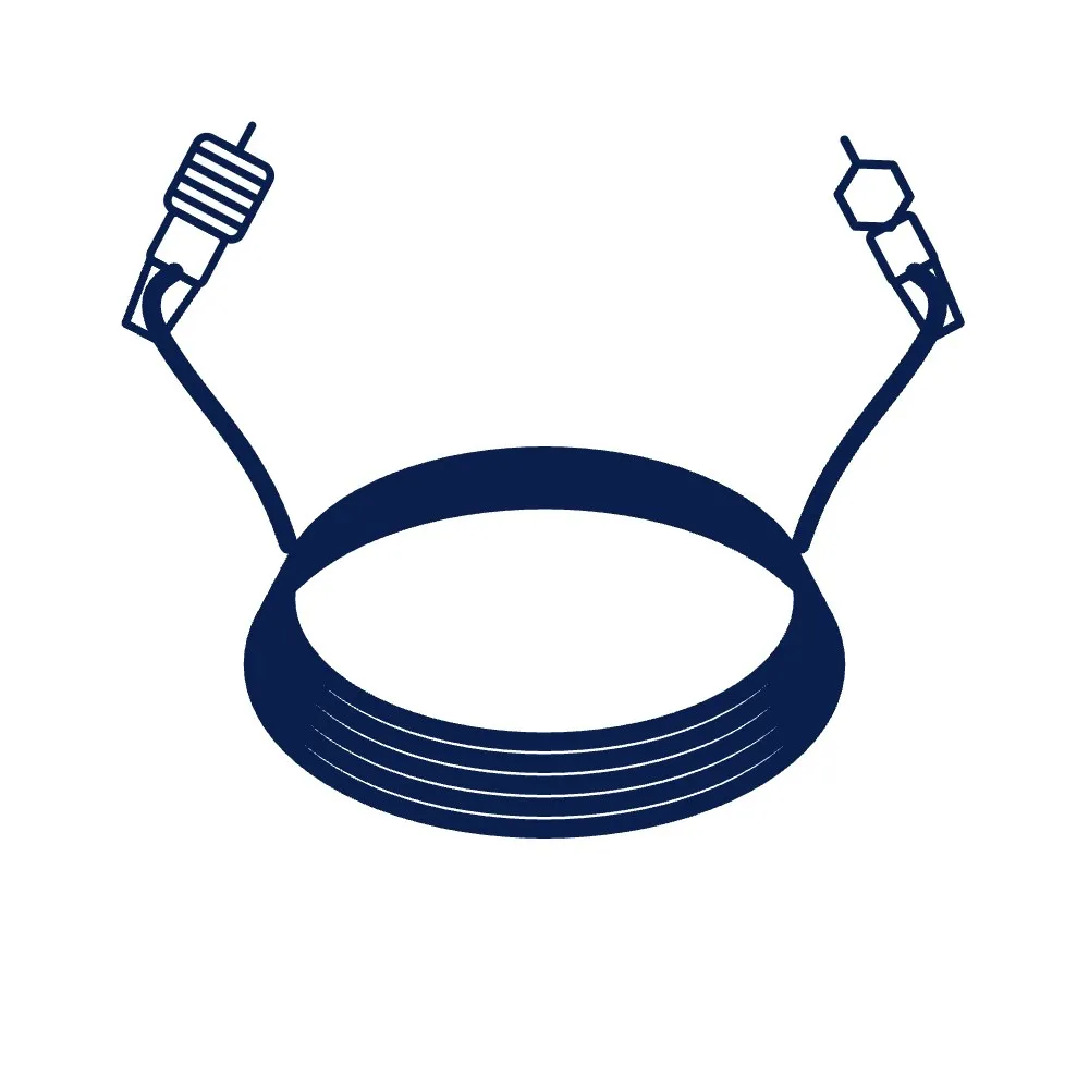 UHF RFID Antenna Cable, N Male to SMA Male, 10 m (LMR-400 Class, 50 Ω)
