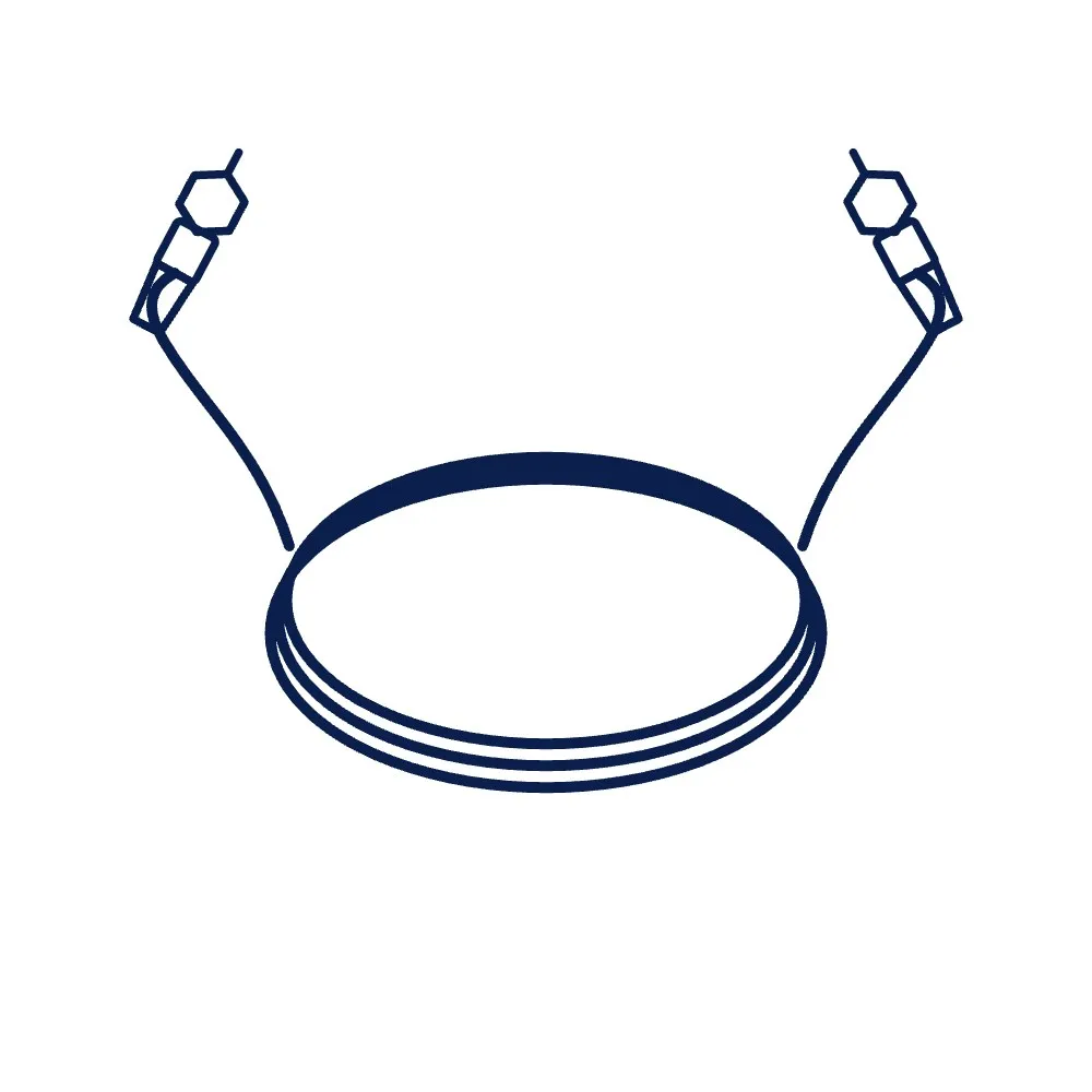UHF RFID Antenna Cable, SMA Male to SMA Male, 3 m (LMR-195 Class, 50 Ω)