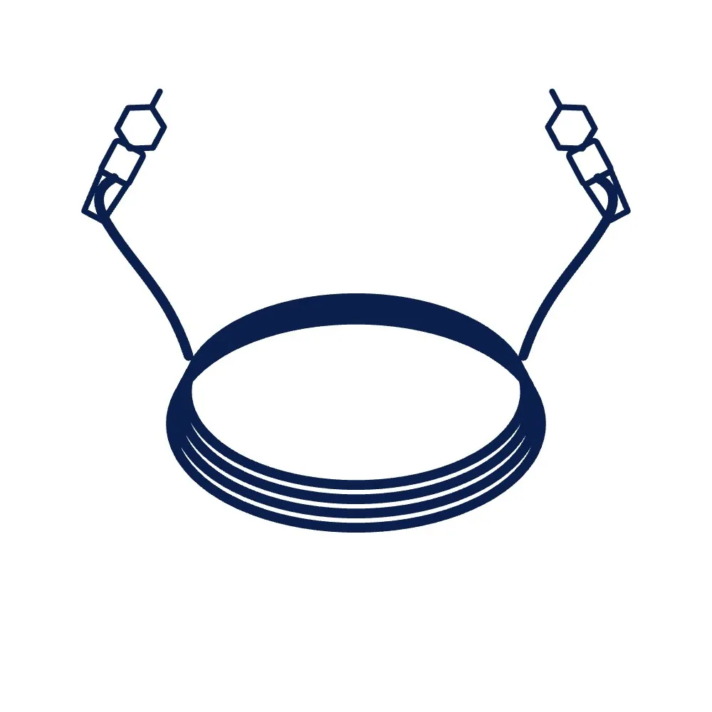 UHF RFID Antenna Cable, SMA Male to SMA Male, 5 m (LMR-240 Class, 50 Ω)