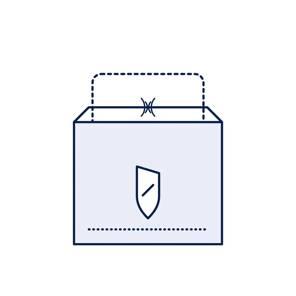 RFID-Blocking Sleeve for Passports and Cards (Aluminium-Laminated Paper)
