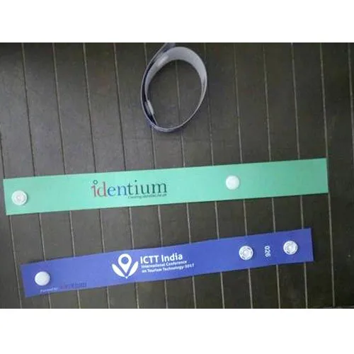 PVC RFID Wristband with Locking Snap