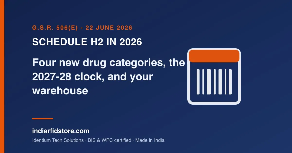 Schedule H2 in 2026: four new drug categories, the 2027-28 clock, and what changes in your warehouse