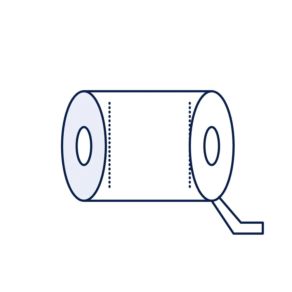 Thermal-Transfer Ribbon, Resin, 110 mm × 300 m, for Synthetic RFID Labels
