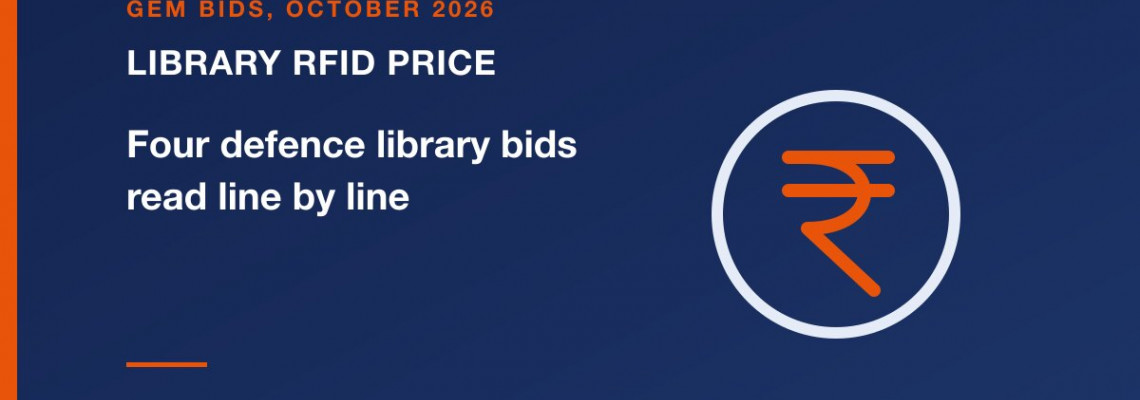 Library RFID System Price in India: Four GeM Bids Live in October 2026, Read Line by Line