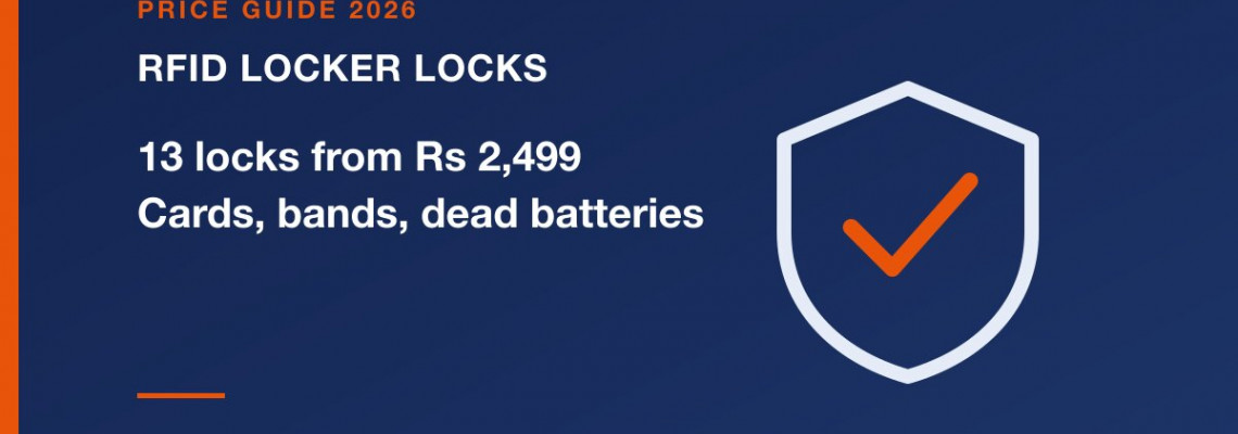 RFID Locker Lock Price in India 2026: Gym, Cabinet, Drawer Locks and Dead-Battery Opening