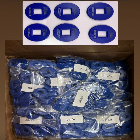 RFID HF Mifare 1K 4K Coin Tag – 50mm with Hole for Petrol & Asset Tracking