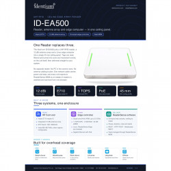 ID-EA500 Edge Array Reader – Ceiling UHF RFID Reader with Integrated 12 dBi Antenna Array & Linux Edge Computer | Impinj E710 ID-EA500 Edge Array Reader – Ceiling UHF RFID Reader with Integrated 12 dBi Antenna Array & Linux Edge Computer | Impinj E710
