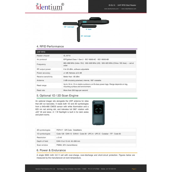 ID-SL15 UHF RFID Sled Reader – 15m Range Bluetooth Handheld for Phones & Tablets | IDentium ID-SL15 UHF RFID Sled Reader – 15m Range Bluetooth Handheld for Phones & Tablets | IDentium