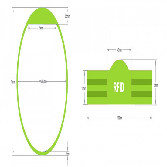 Custom Logo HF RFID Silicone Wristband – 13.56MHz Waterproof