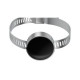 IDTS-D29 UHF RFID Pipe Tag - 29mm Metal Alloy + PCB + Epoxy Disc on Stainless Steel Worm-Drive Clamp