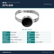 IDTS-D29 UHF RFID Pipe Tag - 29mm Metal Alloy + PCB + Epoxy Disc on Stainless Steel Worm-Drive Clamp