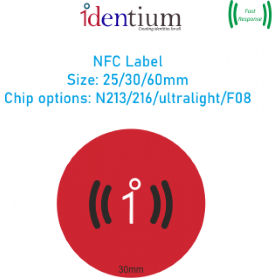 PRINTED NFC INLAY/LABEL